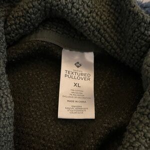 Ladies Textured Pullover Turtleneck Sweater - Olive (XL)